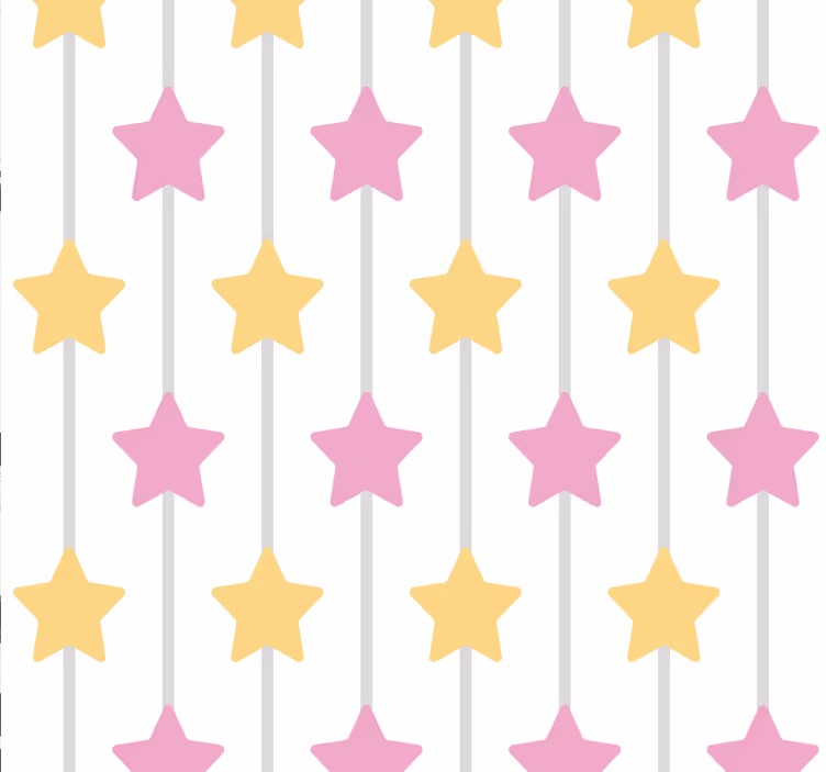 Baby-sterrenslaap babykamer behang - TenStickers