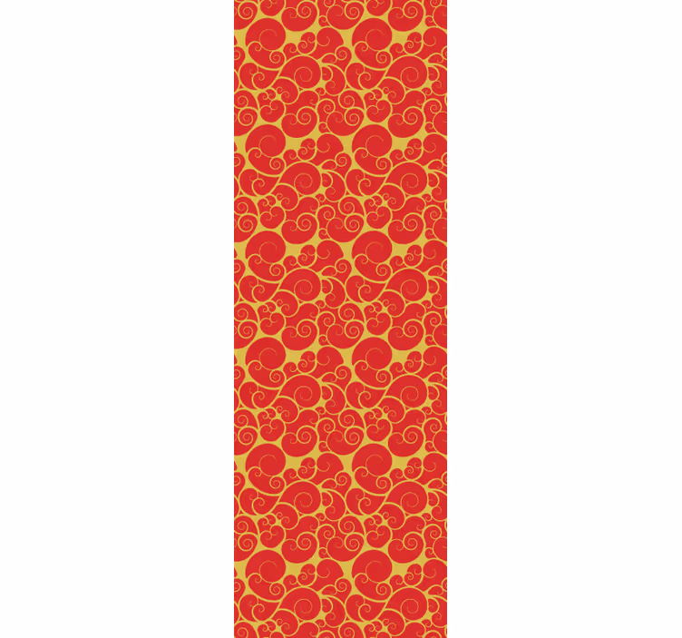 Behang woonkamer ornate swirls patroon - TenStickers