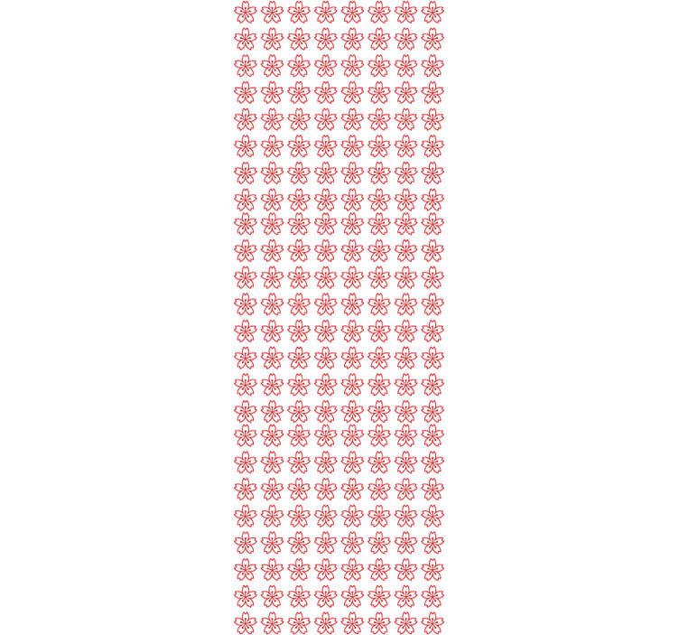 Bloemensymmetrie behang bloemsierkunst - TenStickers