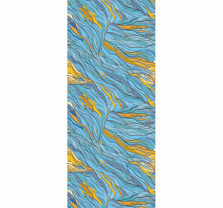 Abstracte organische stroom behang abstract - TenStickers