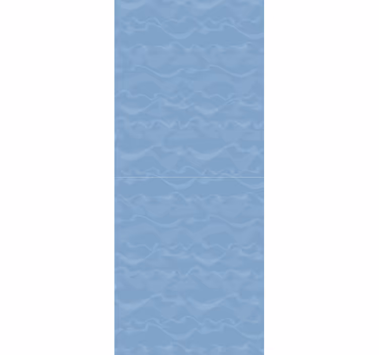 Abstracte golven blauw behang - TenStickers