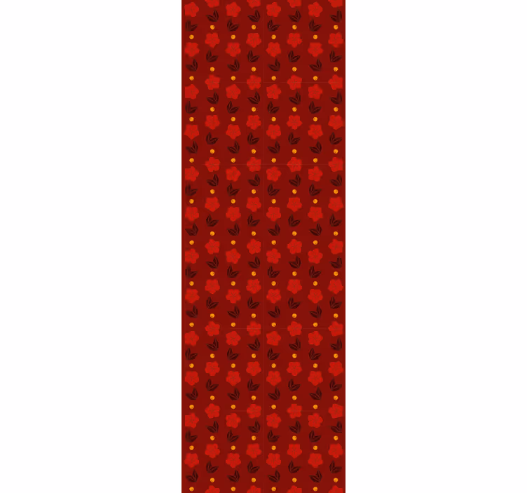 Rode stippenpatronen stippenbehang - TenStickers