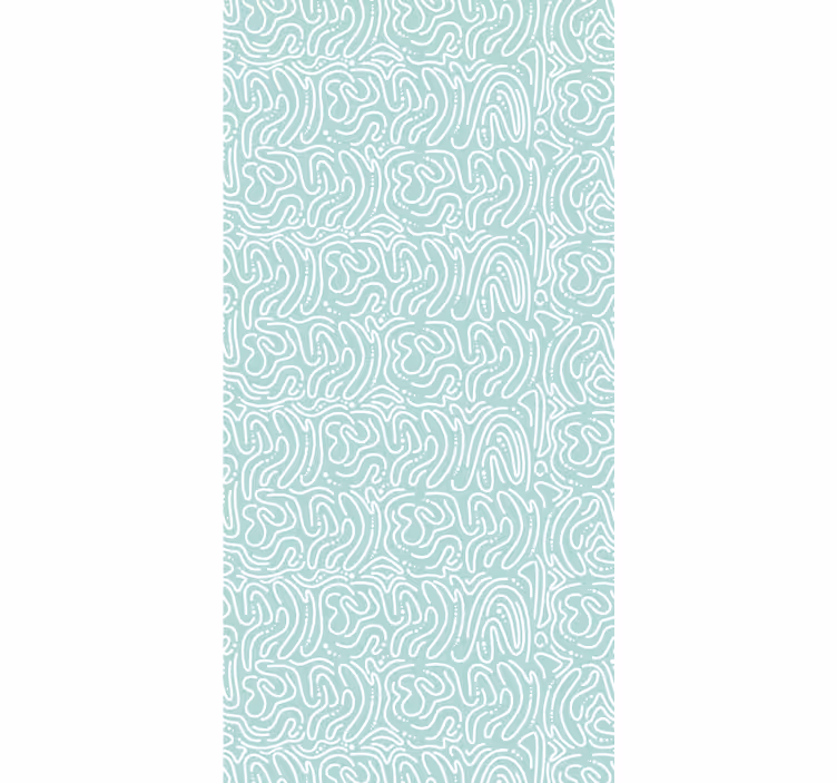 Groen doolhof behang abstract - TenStickers
