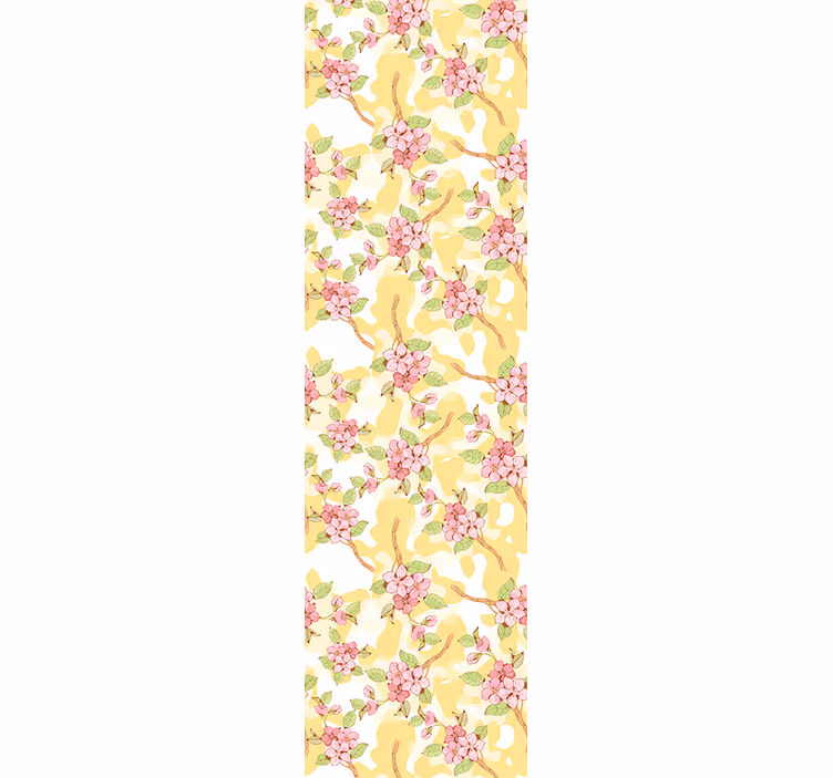 Bloemencascade bloemen behang - TenStickers
