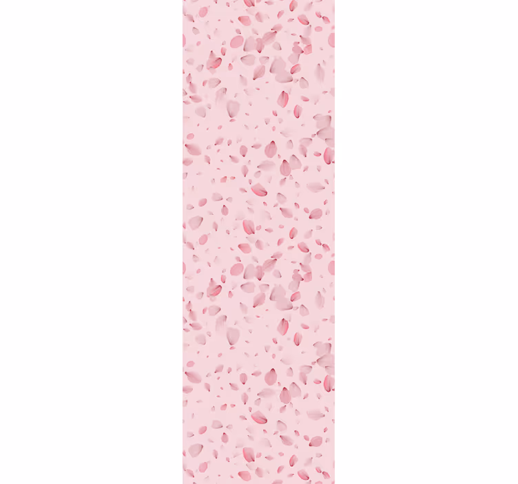 Roze behang roze bloemblaadjes cascade - TenStickers