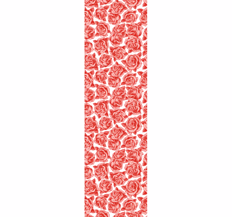 Elegantie met rozenpatroon bloemen behang - TenStickers