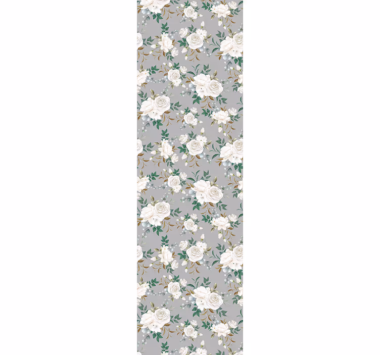 Bloemig elegantiepaneel bloemen behang - TenStickers