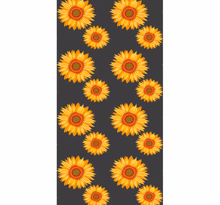 Zonnebloem elegantie bloemen behang - TenStickers