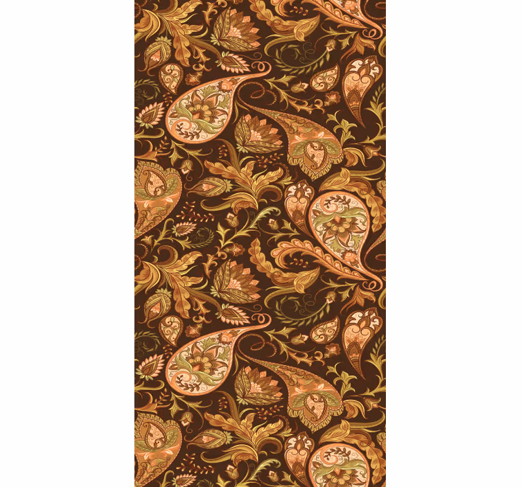 Sierlijke botanische motieven behang bloemsierkunst - TenStickers