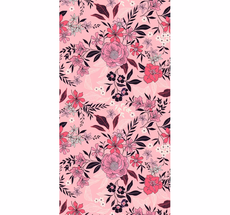 Bloemig bloesemmotief bloemen behang - TenStickers