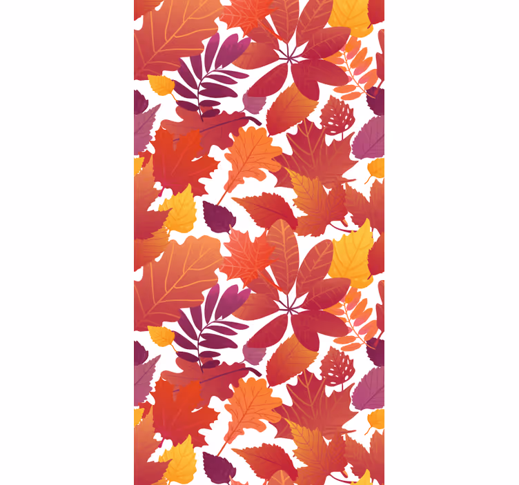 Herfstgebladerte behang bladeren - TenStickers