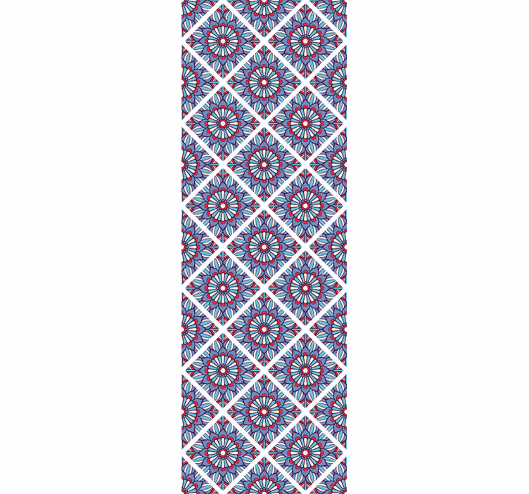 Geometrische bloemige elegantie behang bloemsierkunst - TenStickers