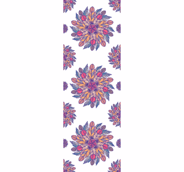 Bloemenuitbarstingsmotief bloemen behang - TenStickers