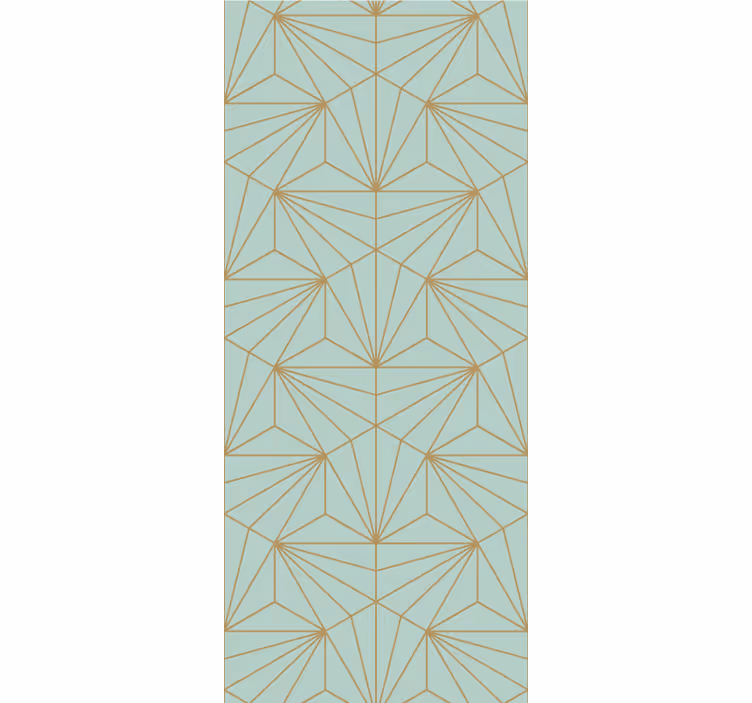 Geometrische lijntekeningen behang geometrisch - TenStickers