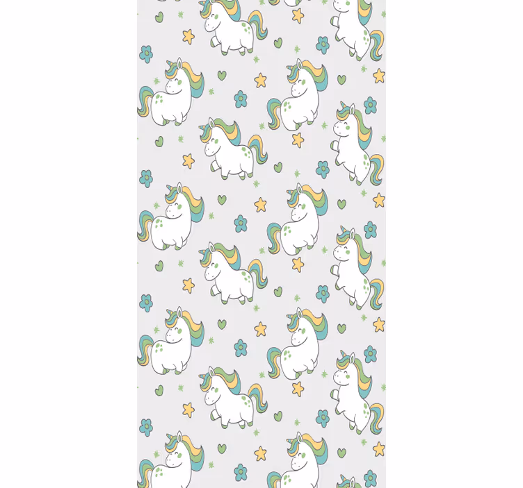 Eenhoorn fantasie behangpapier kinderkamer - TenStickers