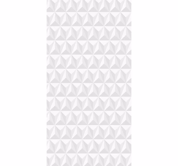 Geometrische muur wit behang - TenStickers