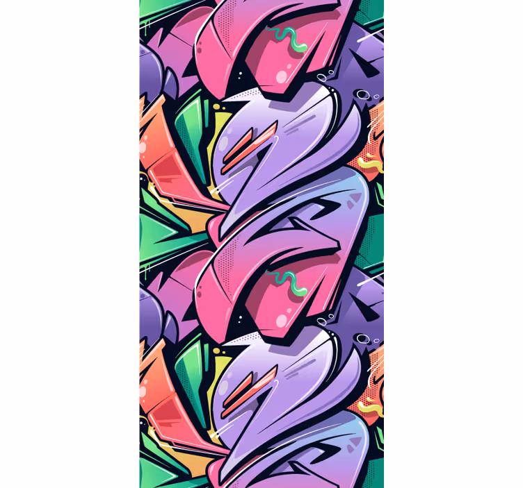 Flamboyante toekans behang kunst - TenStickers