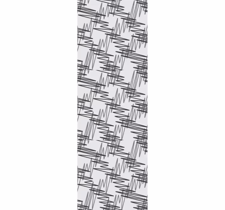 Abstract lineair motief behang woonkamer - TenStickers