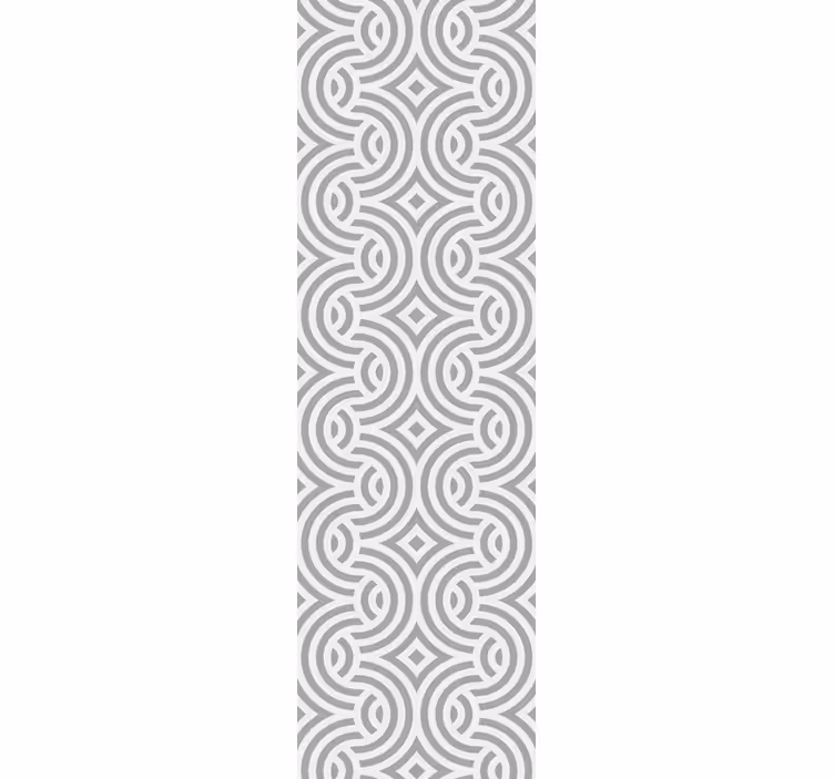 Geometrische spiraalpatronen eetkamer behang - TenStickers