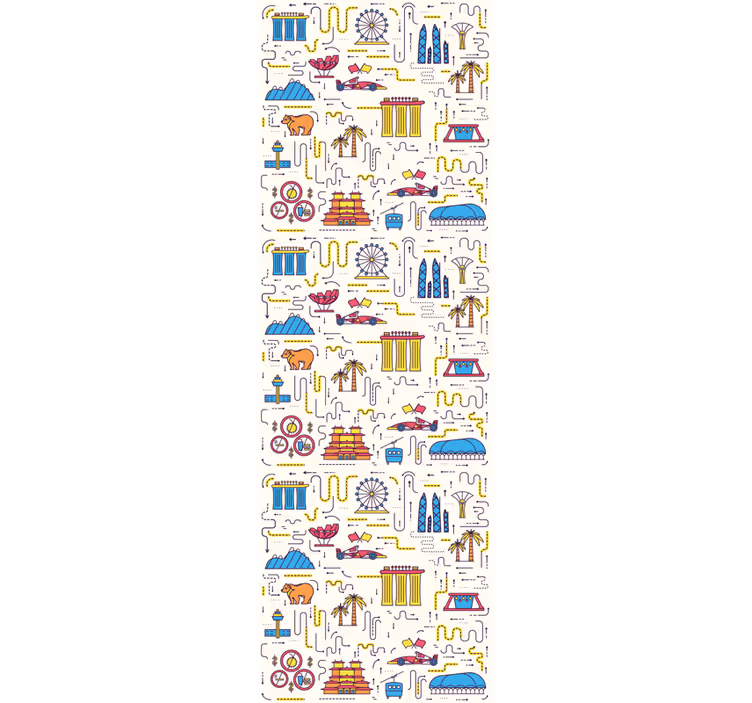 Stadsbeeld plezier behangpapier landen en steden - TenStickers