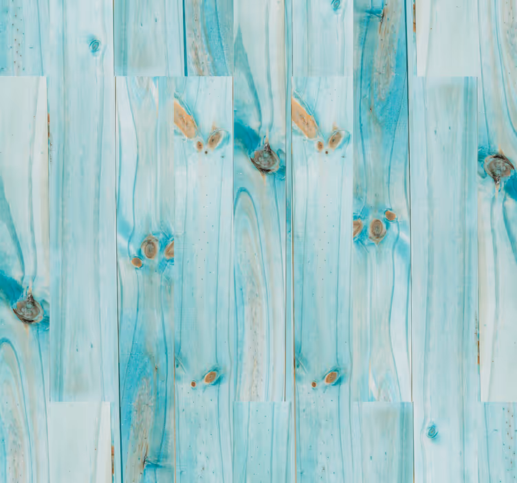 Behang print roze blauw hout planken verticaal - TenStickers