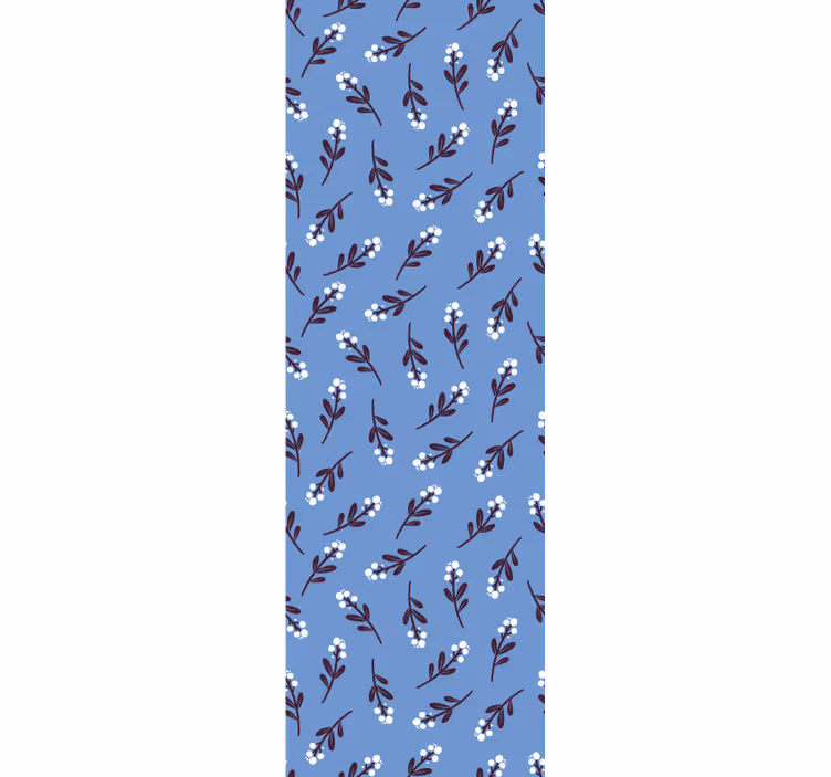 Motief van bloementakken bloemen behang - TenStickers