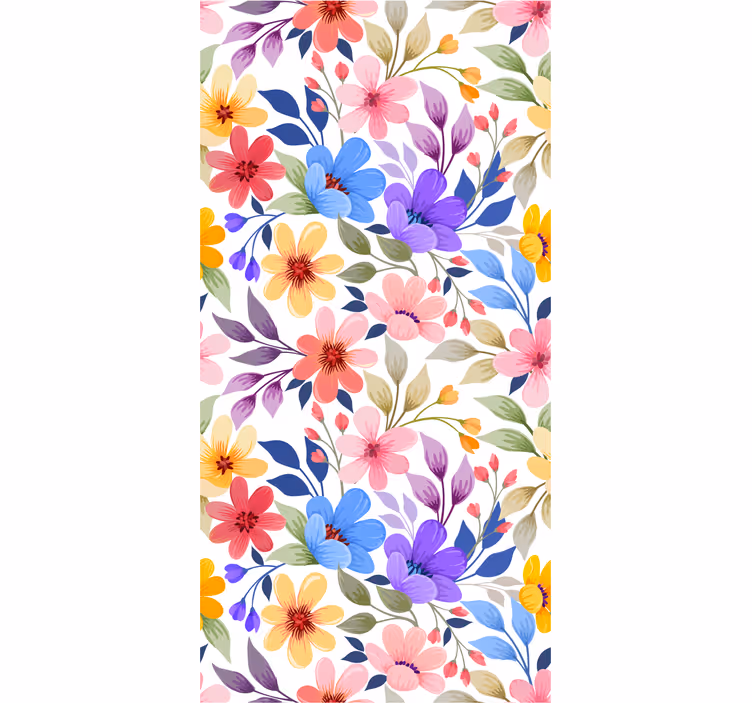 Bloemenbloesem bloemen behang - TenStickers
