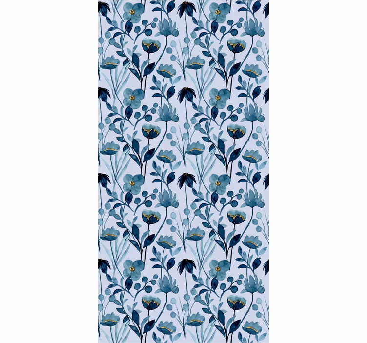 Bloemige botanische elegantie bloemen behang - TenStickers