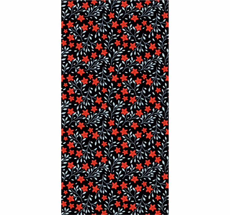 Bloementapijt behang bloemsierkunst - TenStickers