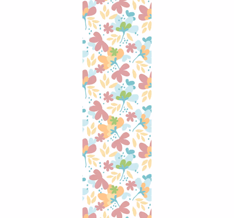 Bloemmotief decor bloemen behang - TenStickers