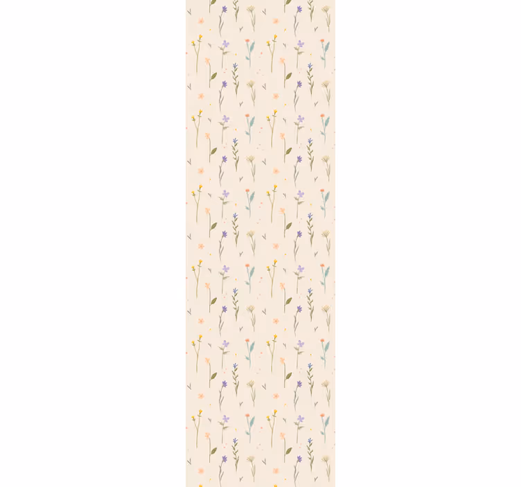Bloemen behang wildebloemen elegantie - TenStickers