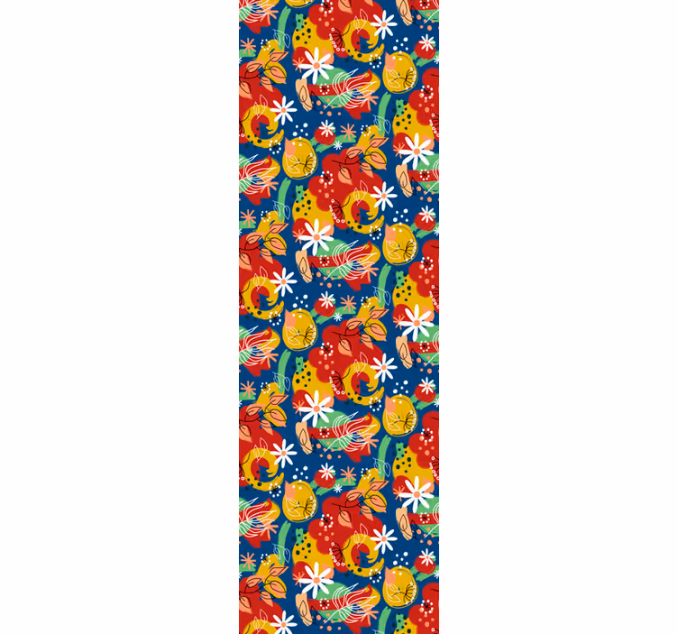 Fruitige plons behang abstract - TenStickers