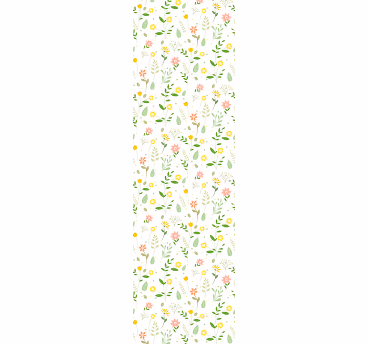Bloemige lente bloemen behang - TenStickers