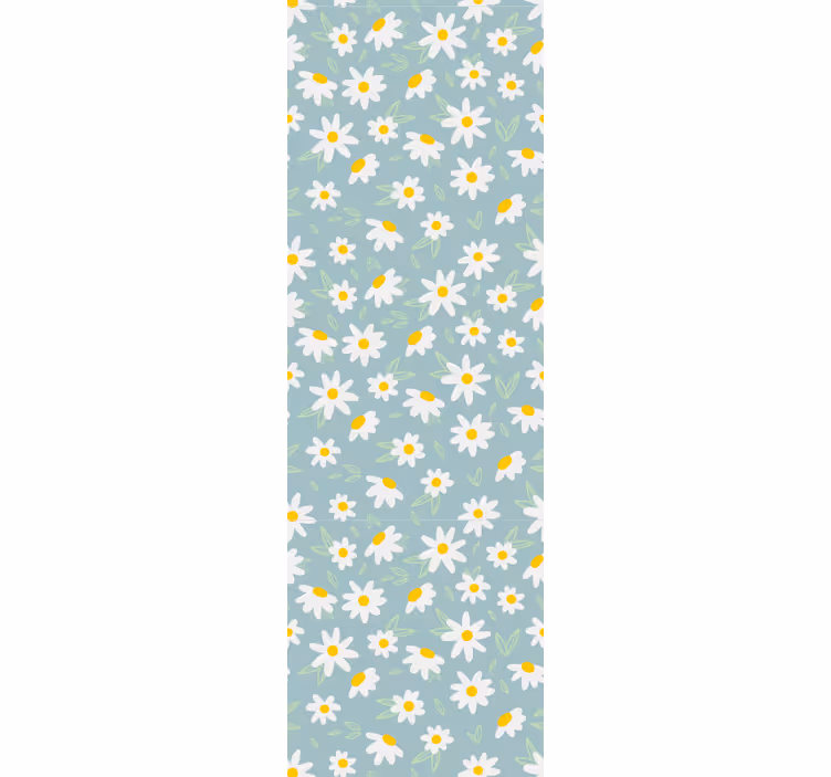 Madeliefjes patroon bloemen behang - TenStickers
