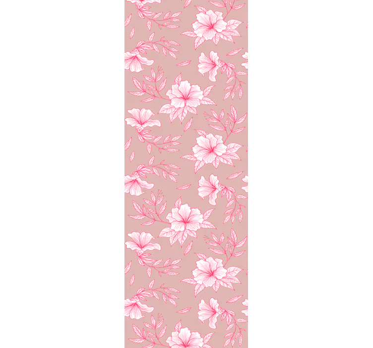 Weergave van bloemenbloesem bloemen behang - TenStickers
