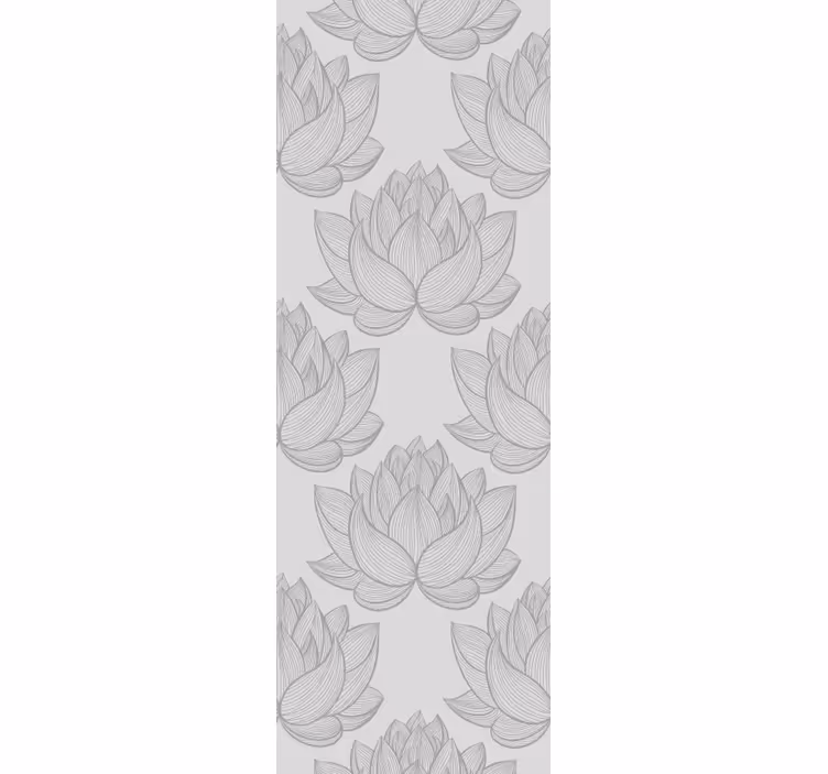 Lotusbloemen bloemen behang - TenStickers