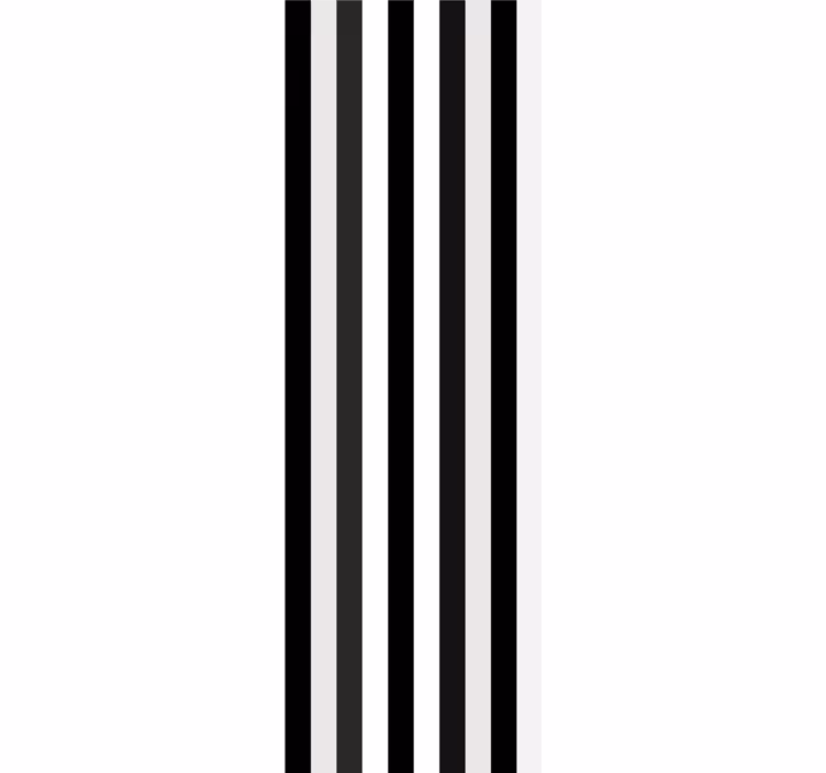 Gestreepte monochrome behang strepen horizontaal - TenStickers