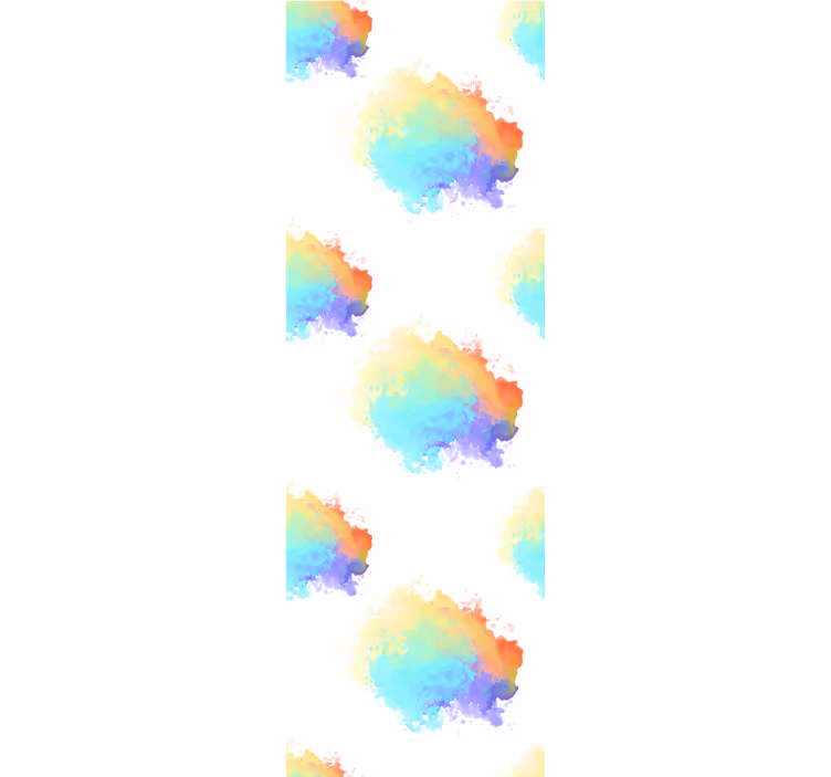 Kleurrijke abstracte compositie behang abstract - TenStickers