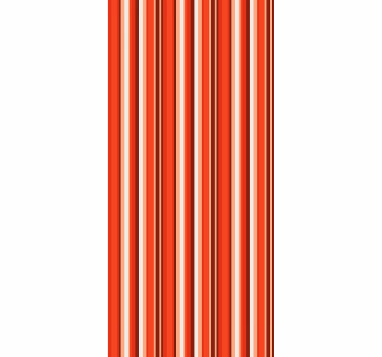 Gestreept slaapkameraccent behang verticale strepen - TenStickers