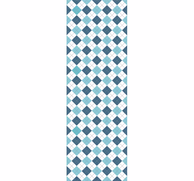 Geometrisch argylepatroon behang vierkantjes - TenStickers
