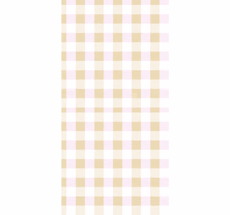 Gingham ruit behang vierkantjes - TenStickers