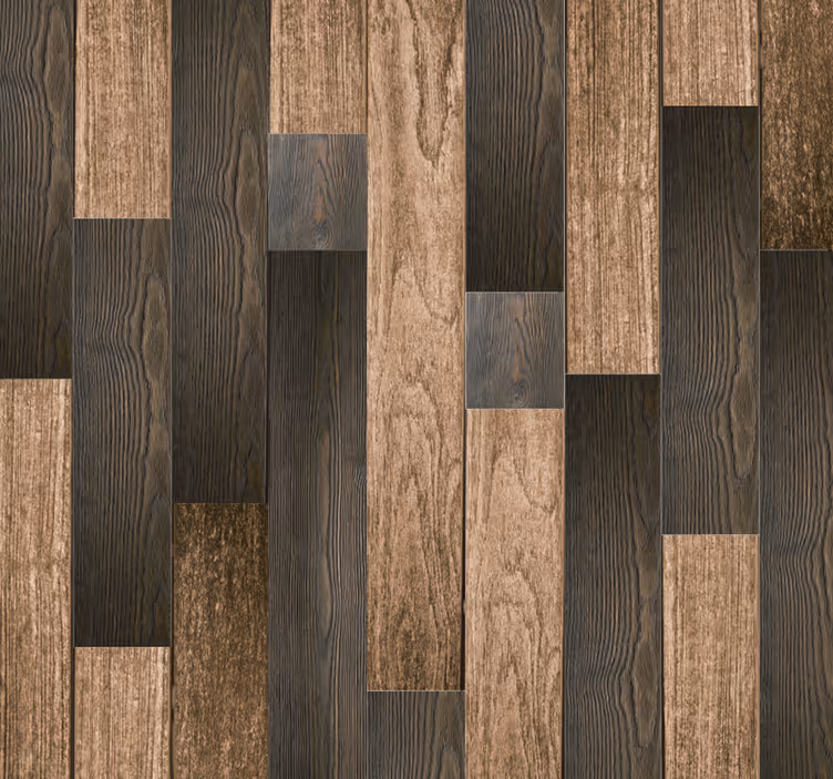 Hout behang Bos hout planken - TenStickers