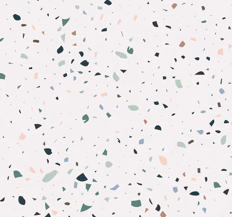 Steen behang Witte terrazo - TenStickers