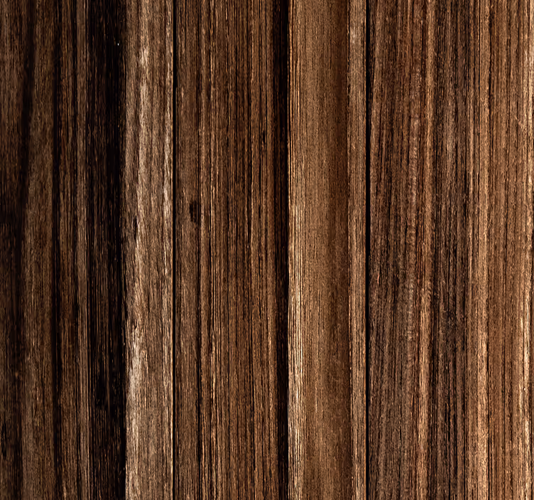 Hout behang met bruine uistraling - TenStickers