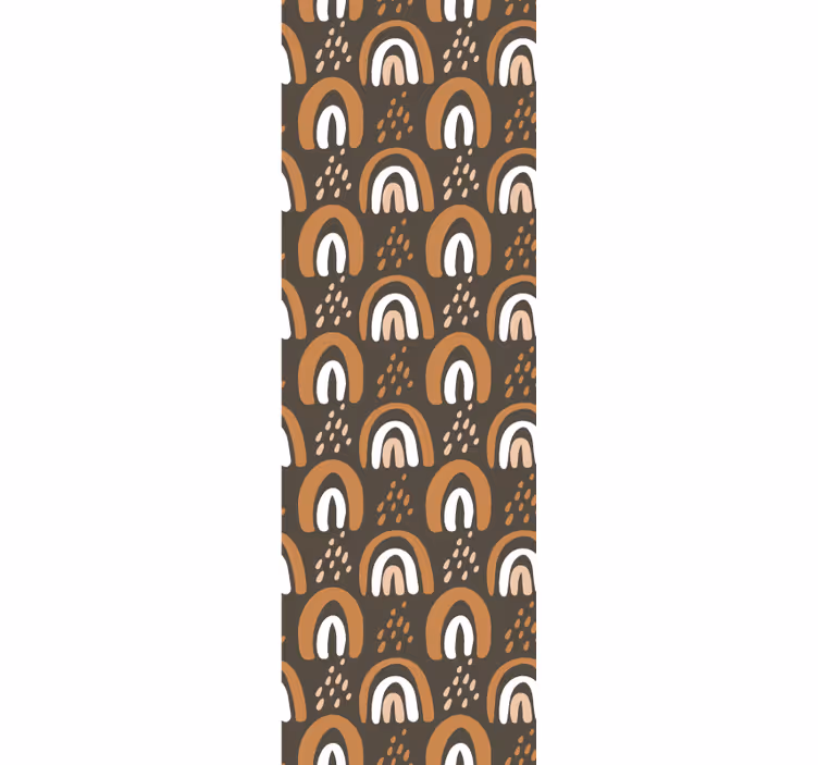 Behang geometrisch boogmotief - TenStickers