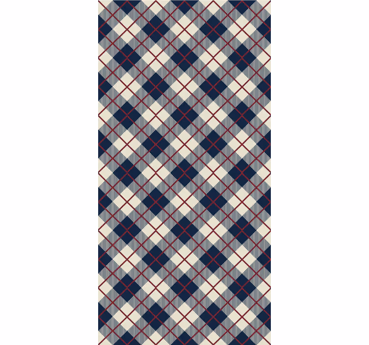 Argyle patroon behang geometrisch - TenStickers