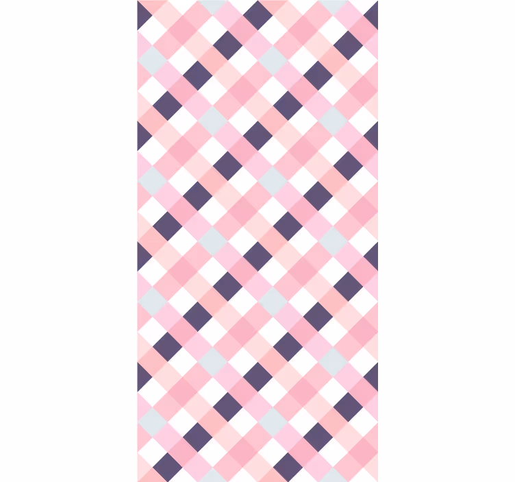 Pastelkleurig argylepatroon behang geometrisch - TenStickers