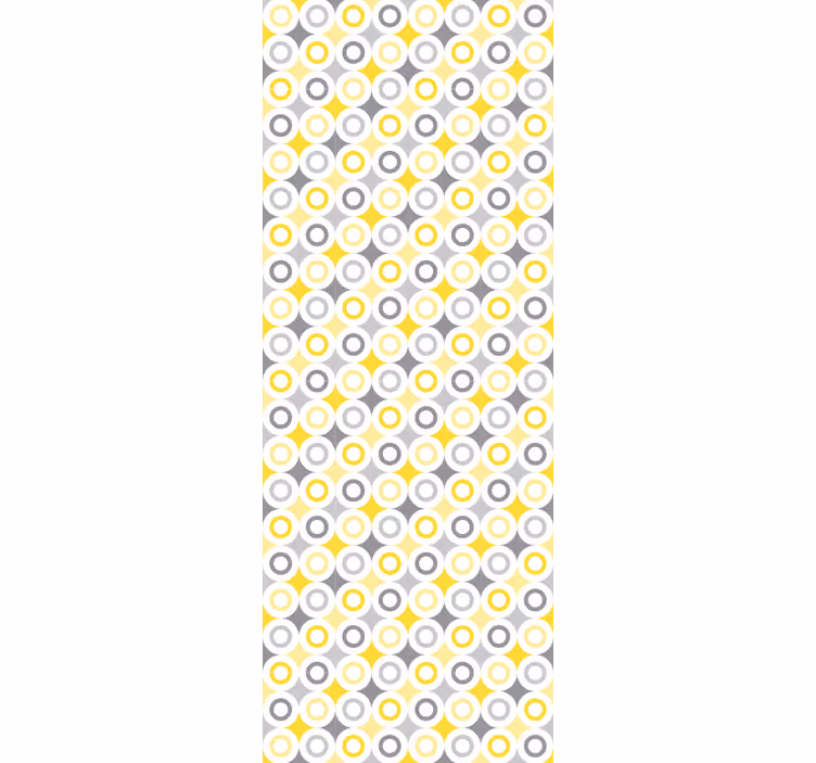 Cirkelvormig patroon stippenbehang - TenStickers