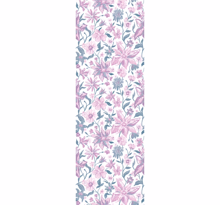 Bloemen behang voor een bloemrijke slaapkamer sfeer - TenStickers