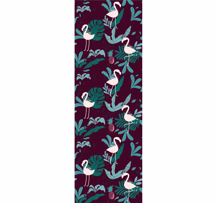 Tropische flamingo behang dieren - TenStickers